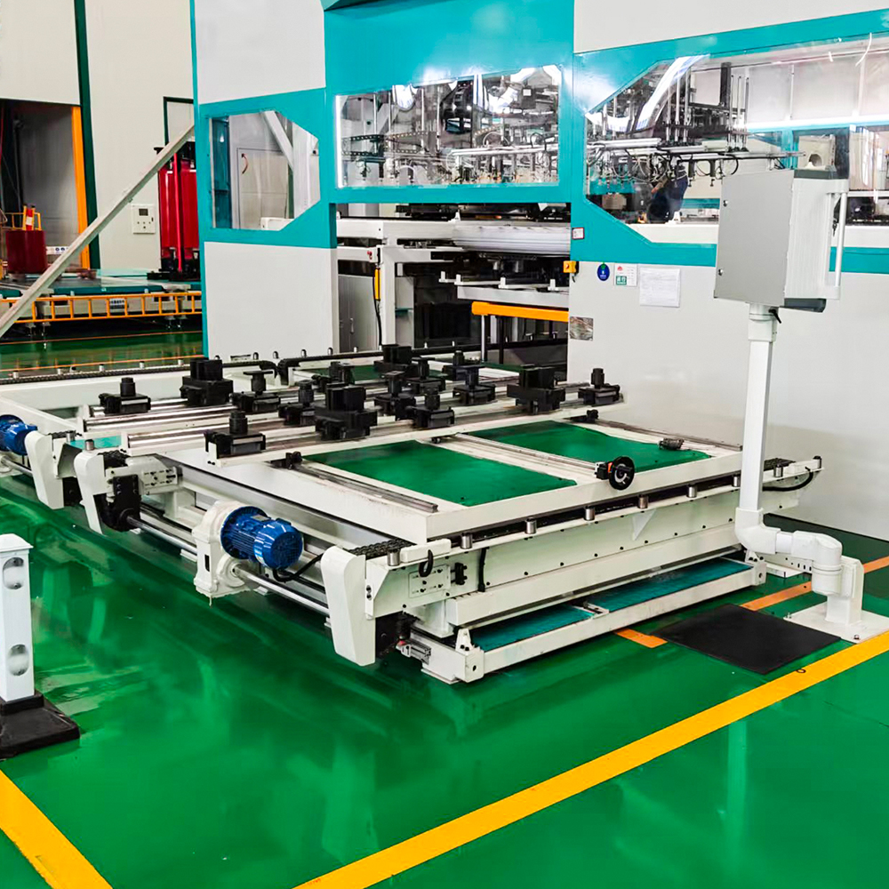 Línea de producción de apilamiento de núcleos de transformadores fuera de línea LXD-420-1