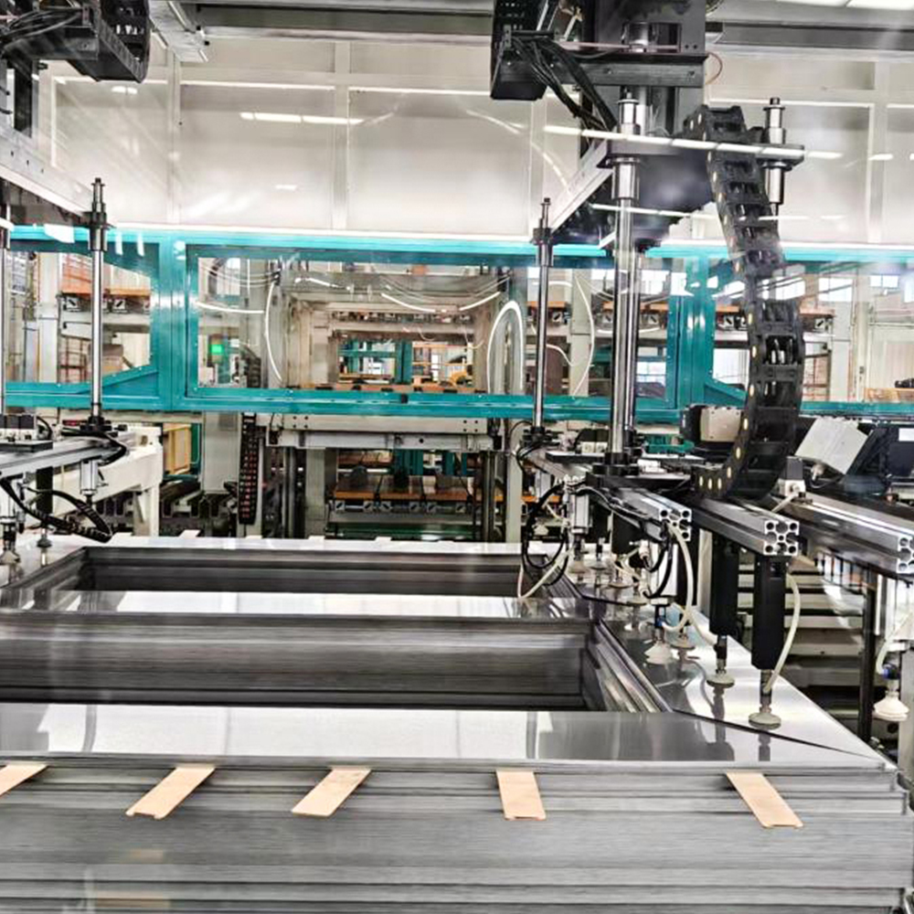 Línea de producción de apilamiento automático de núcleos de transformadores en línea ZXD-440