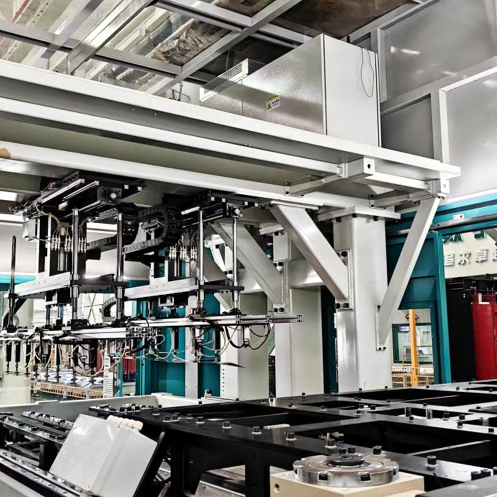 Línea de producción de apilamiento automático de núcleos de transformadores en línea ZXD-440